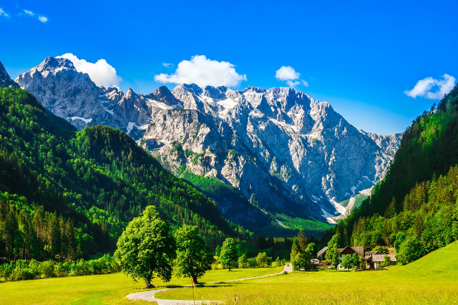 View,On,Mountains,By,Logar,Valley,In,The,Slovenian,Alps